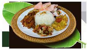 Nasi campur (indonesian for 'mixed rice'), also known as nasi rames in java, refers to an indonesian dish of a scoop of nasi putih (white rice) accompanied by small nasi campur with rawon from surabaya. Gambar Makanan Pisang Bakar Png Page 1 Line 17qq Com