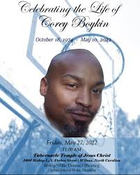 Corey Boykin Obituary May 10, 2022