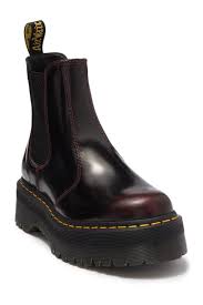 The iconic chelsea silhouette and warm interior lining of the dr. Dr Martens 2976 Platform Chelsea Boot Nordstrom Rack