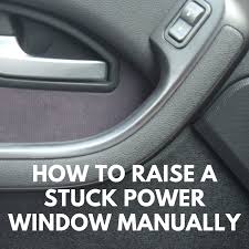 I had to roll down the rear windshield then use a pry bar to pry the plastic panel off from the top (after removing the window seal, of course). How To Raise A Stuck Power Window Manually In A Car Axleaddict