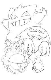 Pokemon gastly, haunter and gengar coloring pages | Pokemon tattoo, Pokemon  coloring pages, Pokemon sketch