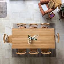 If the coffee table is used daily as a dining table, then you can opt for extremely resistant materials, as laminate, melamine or glass which is very practical to clean. Oak Dining Table In A Barn Conversion