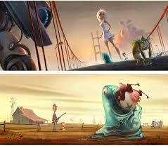 Artes De Tim Lamb Para A Dreamworks Thecab The Concept Art Blog Dreamworks Art Monsters Vs Aliens Concept Art