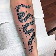 40 Join Or Die Tattoo Designs For Men Fierce Snake Ink Ideas Join Or Die Tattoo Tattoo Designs Tattoo Designs Men