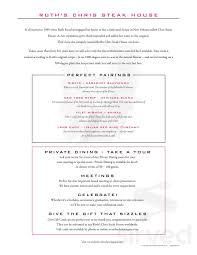 Maybe you would like to learn more about one of these? Ruth S Chris Steak House Menu In Houston Texas Usa