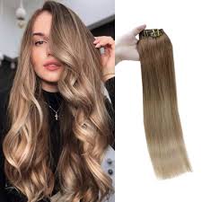 Wholesale human hair clip in extensions cheap price p4/8# mixed color clip in hair extension why choose us 1, factory direct sale, competitive price. Full Shine Blonde Balayage Clip In Hair Extension Human Hair Ombre Pastel Hair Color 10 14 Brown Fading To Blonde Clip In Straight Hair Extensions 100 Gram Clip Hair Extensions 18 Inch 10 Pcs