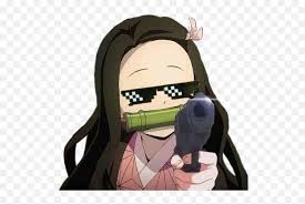 Trophies 8 hi i love to do gacha club in my free time i mostily do mha aus but i still like to make cute looking ocs and i am pansexual 🏳️‍🌈 my favorite color is mint green i love the look of plants but i could never keep on alive 😔 i. Demonslayer Kamado Nezuko Nezuk Anime Meme Face Demon Slayer Emoji Gun Emoji Meme Free Transparent Emoji Emojipng Com