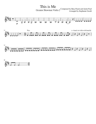 Queen sheet music for violin: This Is Me Greatest Showman Beginner Violin Music The Violin