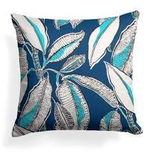 Grouchy Goose Panama Navy Blue Square Outdoor Throw Pillow Square Floor Pillows Outdoor Throw Pillows Outdoor Pillows