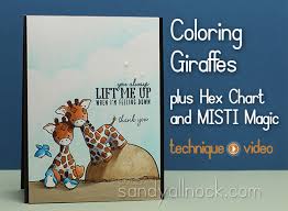 Coloring Giraffes Hex Chart And Misti Magic Sandy Allnock