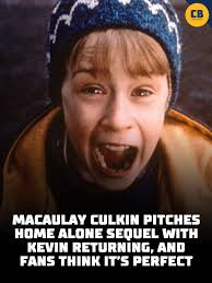 Macaulay Culkin has an idea for the next #HomeAlone movie! 👇 Macaulay  Culkin's Home Alone pitch is a story about a grown-up Kevin McCallister  struggling as a father. After falling out with