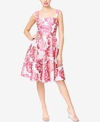Betsey Johnson Floral Jacquard Fit Flare Dress Dresses Women Macy S Womens Dresses Fit Flare Dress Betsey Johnson Dresses