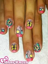 Uñas hippies uñas hermosas uñas hawaianas uñas bonitas uñas neón uñas decoradas. Unas Mariposas