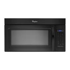 It features an illuminated lcd screen with audio cues for easy use. Wmh31017ab Whirlpool 1 7 Cu Ft 1000w Over The Range Microwave Black Jetson Tv Appliance