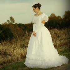 Lovely 1800 S Inspired Wedding Dress Looks Like So Much Work To Make Handmade Wedding Dresses Dream Wedding Dresses Clothes Design