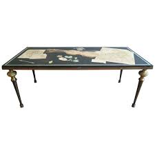 Italian Brass Framed 1950s Emilio Martelli Scagliola Table From A Unique Collection Of Antique And Modern Coffee And Cocktail Tables At Https Www 1stdibs Co