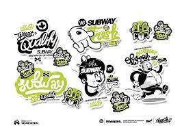 Subway By Mgng Via Behance Graffiti Illustration Sticker Design Sticker Art