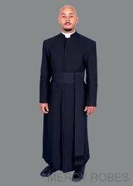 It creates an excessive and pathological dependence on the clergy. Quick Ship Mens 33 Button Clergy Robe With Band Cincture Black Mercy Robes