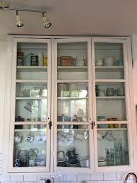 Kitchen accessories picture frames screens & room dividers. Charming Tall Vintage Kitchen Cabinet With Glass Front Vintage Kitchen Cabinets Glass Kitchen Cabinet Doors Glass Fronted Kitchen Cabinets
