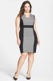 Tahari Print Panel Sheath Dress Plus Size Nordstrom Plus Size Dresses Plus Size Outfits Fashion