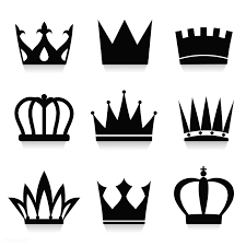Black And White Crown Vector Set Of Royal Crowns Vector Free Image By Rawpixel Com Hand Logo Royal Decorations Vector Free