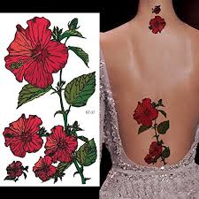 Maybe you would like to learn more about one of these? Amazon Com Supperb Temporary Tattoos Red Morning Glory Beauty