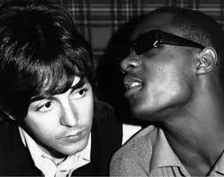 OTD in '66, Paul watched Stevie Wonder perform at the Scotch Of St James  club in London. Paul and Stevie chatted backstage after the show. “He's a  really swinging guy, the only