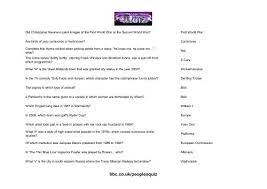 Narrow the list of debate topics. People S Quiz Questions Batch 19 Bbc