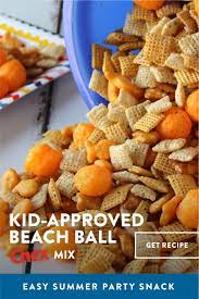 Beach Ball Party Chex Mix Recipe Snack Mix Recipes Snacks Food