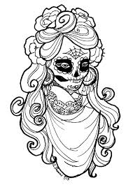 White also represents hope and is present in flowers at the altar, along with the traditional paper decorations. Dia De Los Muertos Coloring Pages 100 Free Images