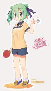 futamaru kururi (shakunetsu no takkyuu musume) drawn by okayparium |  Danbooru