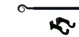 We have several different styles for you to choose from. Wrought Iron Curtain Rod Scroll 21 To 35 Inches
