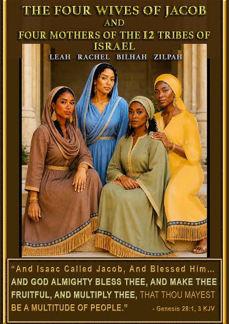 MULTIPLE WIVES OF JACOB, ISRAEL'S 4 MOTHERS - “And Isaac Called Jacob, And  Blessed Him [Jacob]… AND GOD ALMIGHTY BLESS THEE, AND MAKE THEE FRUITFUL,  AND MULTIPLY THEE, THAT THOU MAYEST BE