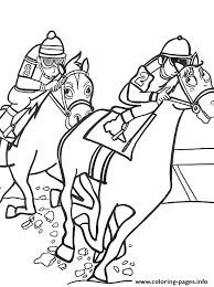 Jockey horse racing coloring page. Sport Horse Racing Sba81 Coloring Pages Printable