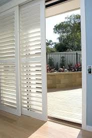 Patio door in hot air in the sun zero 1panel uv blocking the furnishings in front door give. Exterior Louvered Doors Lovable Sliding Louvered Patio Doors Best Ideas About Louvre Doors On Gl Sliding Glass Door Coverings Door Coverings Sliding Glass Door