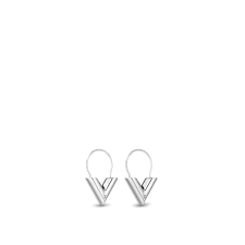 Essential V Hoop Earrings S00 Acessorios Louis Vuitton
