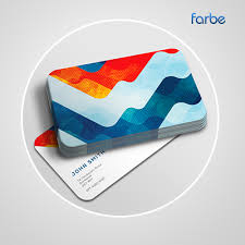 Your search for the perfect visiting cards stops here. Rounded Corner Business Cards Farbe Middle East Leading Printing Press In Dubai Abu Dhabi Sharjah Uae