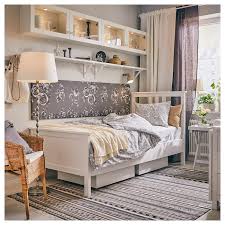 Hemnes Structure Lit Teinte Blanc Une Place En 2020 Lit Facile Amenagement Petit Espace Lattes De Lit