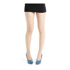Superbe collant blanc de cérémonie. Collant Plumetis Coloris Naturel Noir Grande Taille