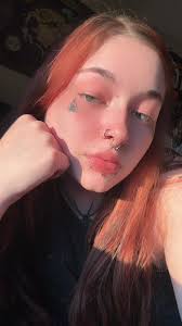 Septum piercing with both nostrils done