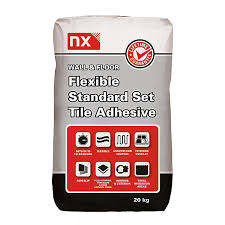 The mastic tile adhesive is an organically based mortar that is used in the laying of ceramic tiles. Nx Flexible Standard Set Grey Wall Floor Tile Adhesive 20kg Diy At B Q