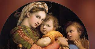 Seriously how could this not give you nightmares as a 5 or 6 year old? The Seggiola Madonna By Raphael Sanzio The Painter Of Happiness