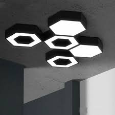 While using a lesser amount of energy than their ceiling light counterparts, these led fixtures cast the ambient light that is needed for a room to be functional. Hartisan Honeycomb Ceiling Light Led Modern Hexagon Design For Living Room Kids Bedroom Home Wall Mount Geometric Decor Lamp Ceiling Lights Aliexpress