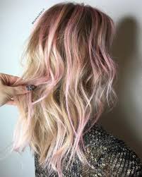 Blonde hair with pink tips. 40 Best Pink Highlights Ideas For 2020