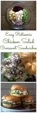 Animal shaped sandwiches for example, would be just perfect for a noah's ark baby shower, as would daisy shaped sandwiches for a daisy baby shower, assorted letters for an alphabet themed party, and a little duck for a rubber. Rotisserie Chicken Salad Croissant Sandwiches Easy Peasy Pleasy