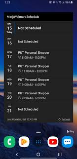 The me@walmart app is available for all associates in stores using the my walmart schedule system. Til Me Walmart Has A Widget On Android So Its Now My Last Page On My Home Screen Walmart