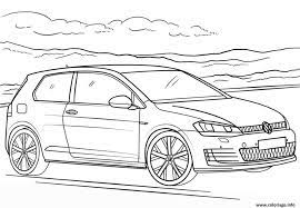 coloriage voiture de sebastien loeb volkswagen golf vw art mozart enfant