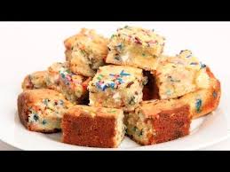 Confetti Cake Blondies Recipe Laura In The Kitchen Blondies Recipe Confetti Cake Lemon Monkey Bread
