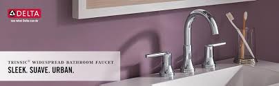 Delta faucet is a company that has been around since 1954. Delta Faucet Trinsic Widespread Bathroom Faucet Chrome Bathroom Faucet 3 Hole Diamond Seal Technology Metal Drain Assembly Chrome 3559 Mpu Dst Two Handle Tub Only Faucets Amazon Com
