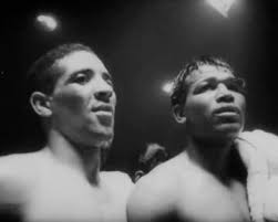 Albert Finch trains in preparation for Turpin fight